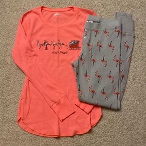 Old Navy Flamingo Pajama Set